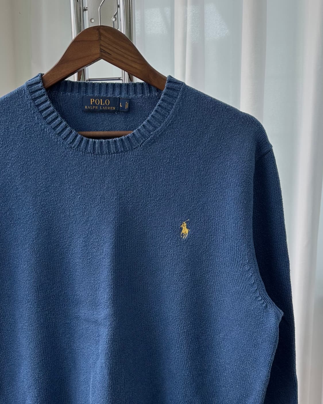 [M-L]폴로 랄프로렌 라운드넥 코튼 니트 상품이미지4