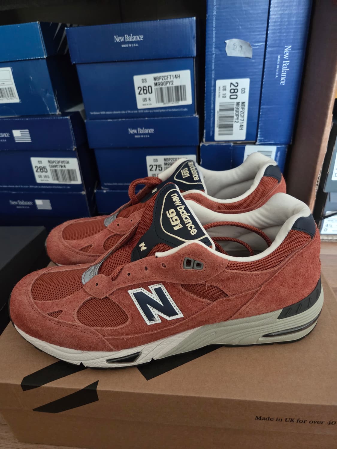 뉴발란스 UK 991 285 사이즈 새상품 상품이미지1