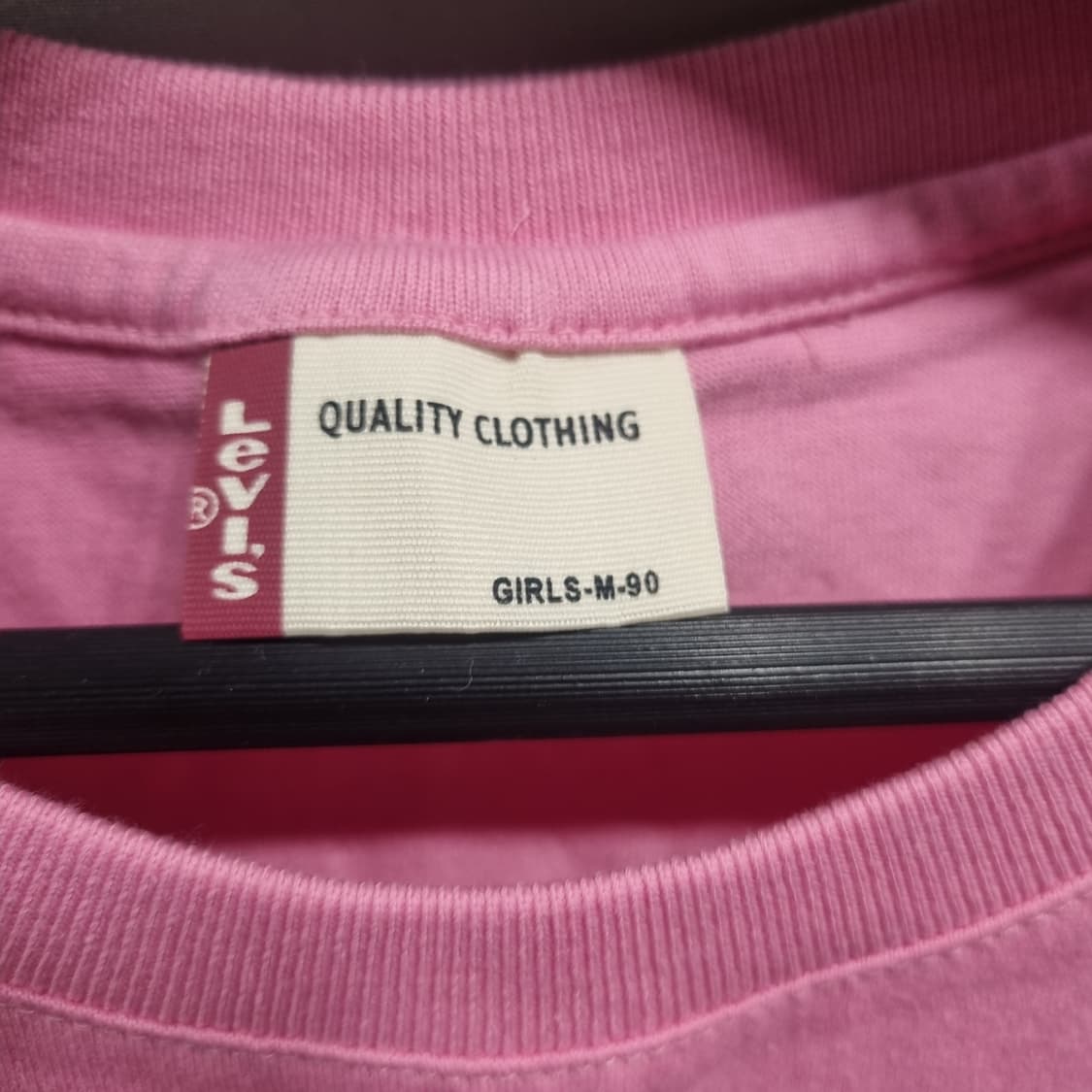 리바이스 포켓 긴팔티 핑크 상품이미지3