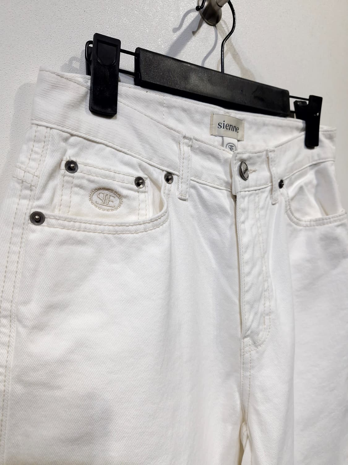 시엔느(SIENNE)All Right 데님 팬츠 화이트 상품이미지5