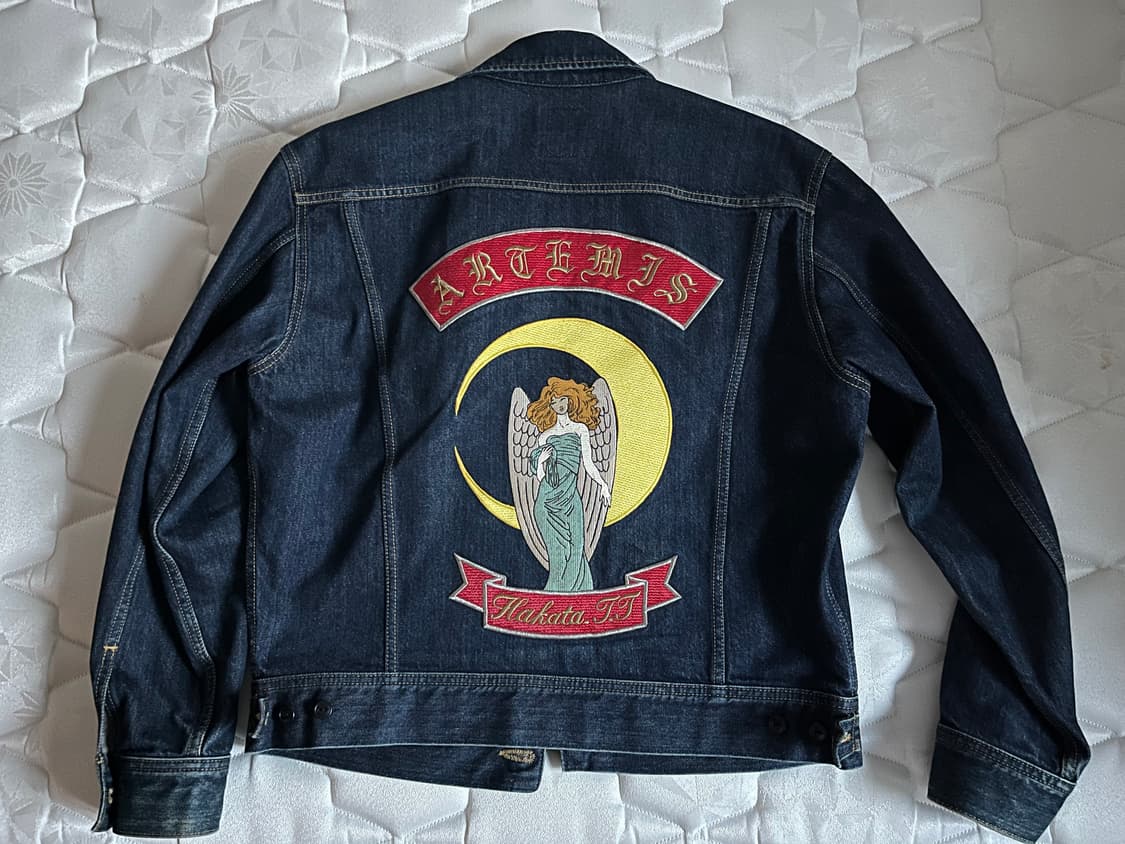 90s Lee X Edwin riders denim jacket 상품이미지2