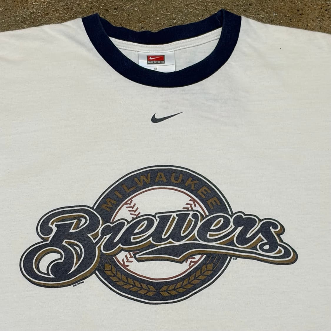 00s 미국 빈티지 나이키 MLB 밀워키 브루어스 링거티 반팔티 상품이미지3