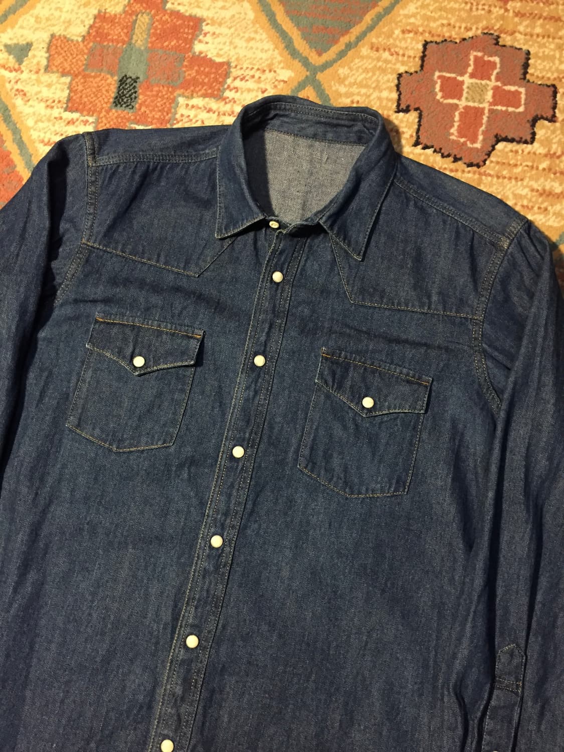 빈티지 웨스턴 데님 셔츠 상품이미지3