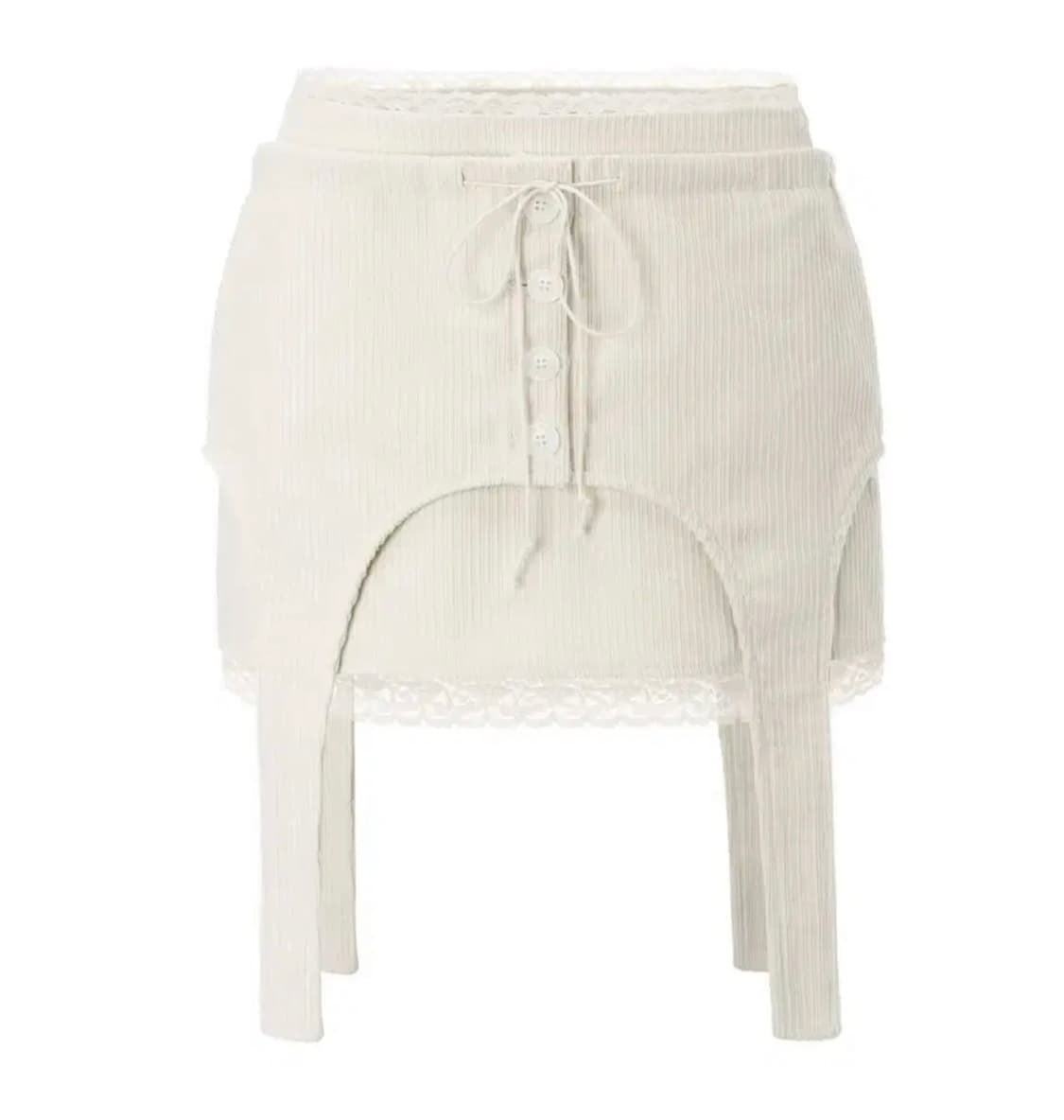 쓰리타임즈 코듀로이 스커트 상품이미지1