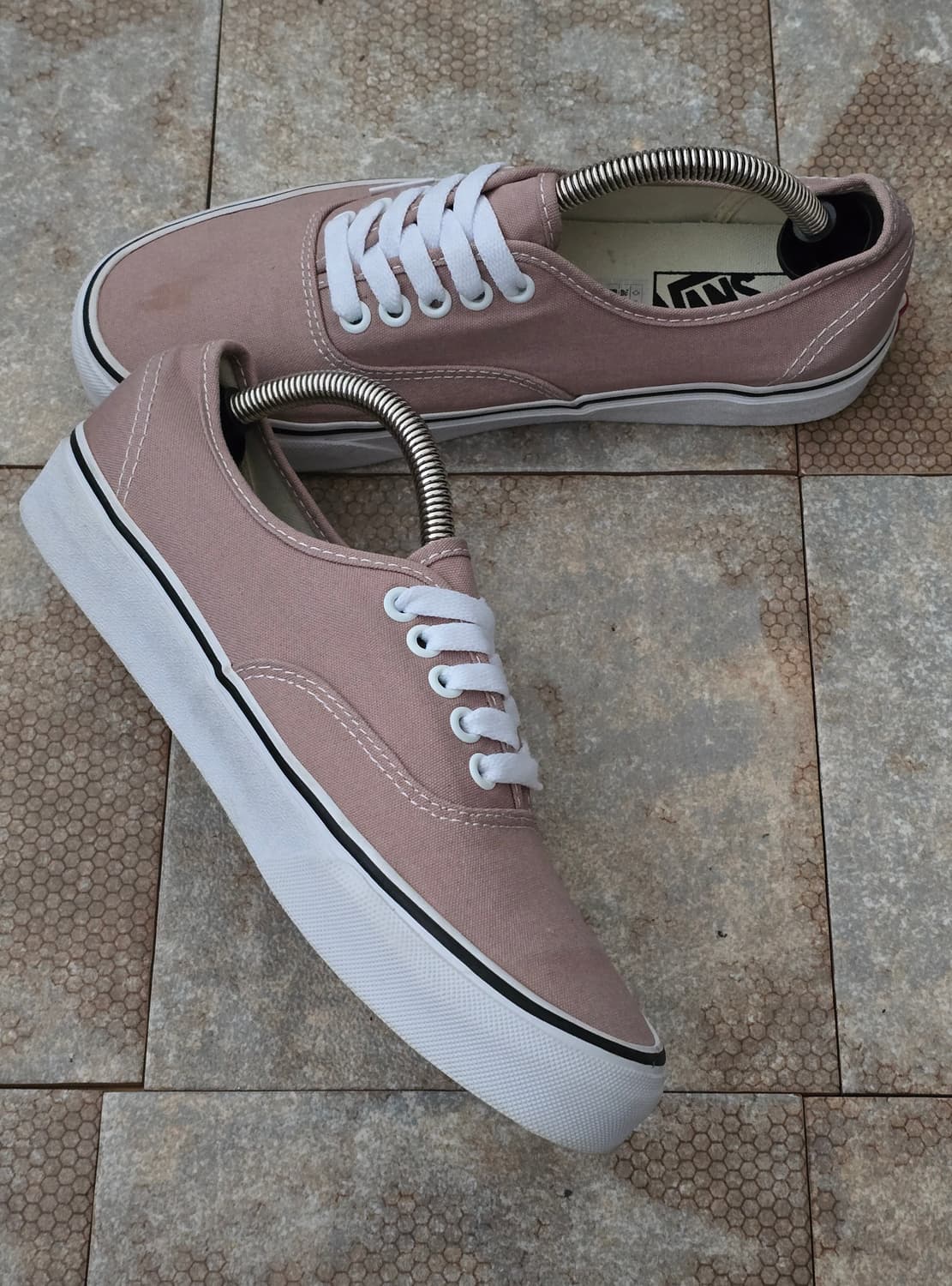 (255)반스 어센틱 그레이 핑크 상품이미지4