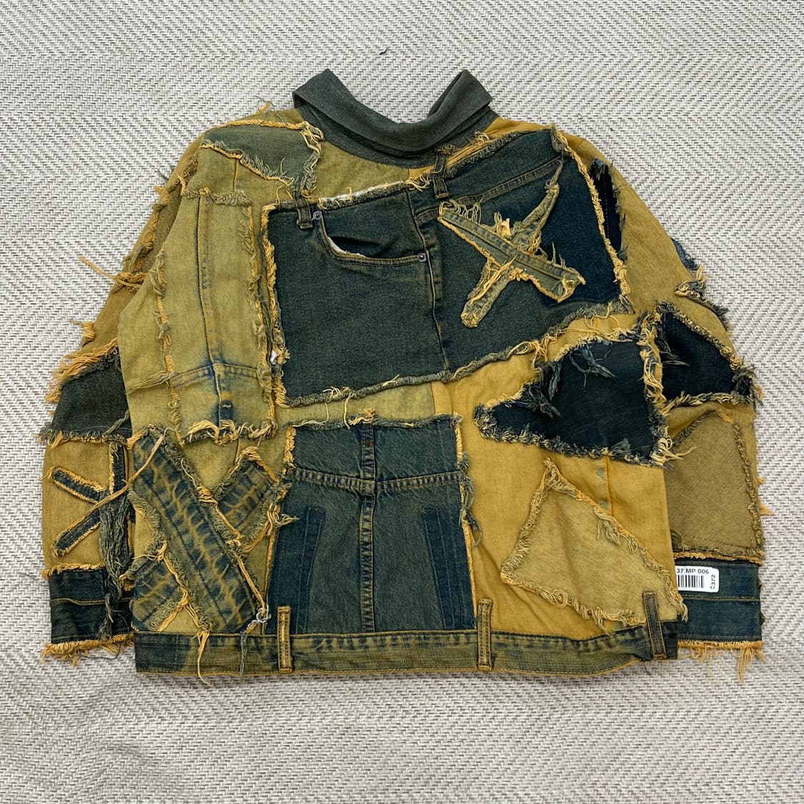 옐로 워싱 커스텀 데님 자켓 r3133 상품이미지2