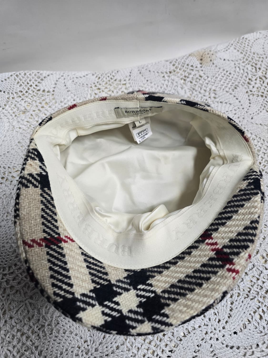 버버리 노바체크 울 모자 (L) 상품이미지4
