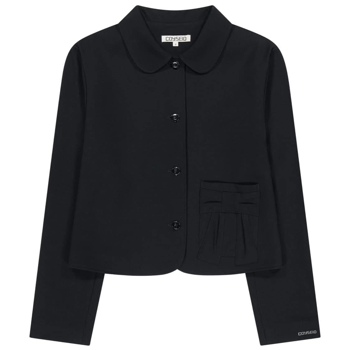 코이세이오 리본 자켓 블랙 1 상품이미지1