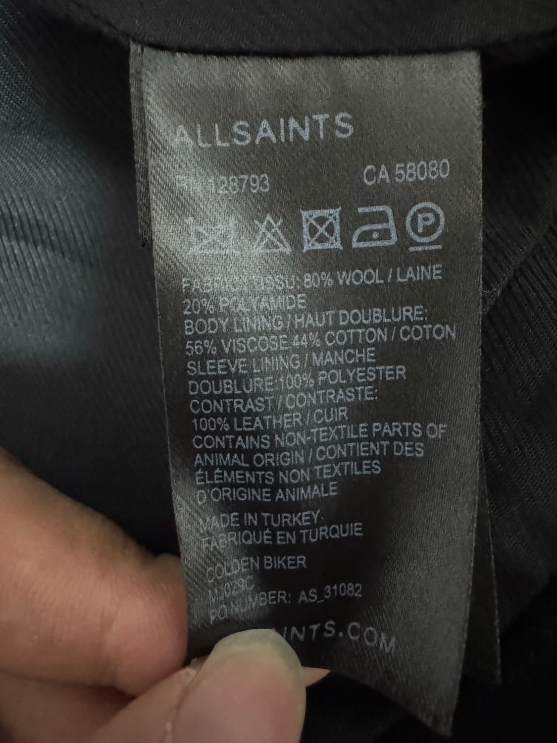 올세인츠 암레더자켓 상품이미지5