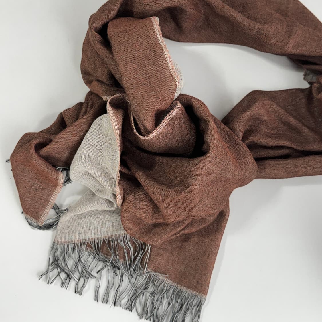 마쥬 maje 컬러배색 울 스카프 상품이미지1