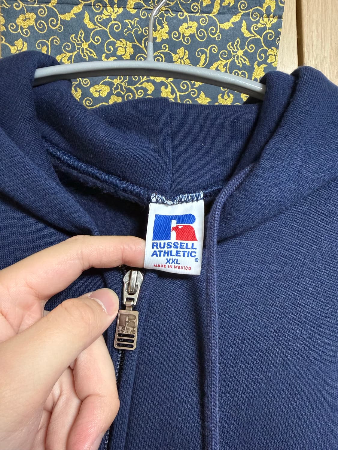 [XXL] 빈티지 러셀 후드집업 네이비 멕시코 상품이미지2