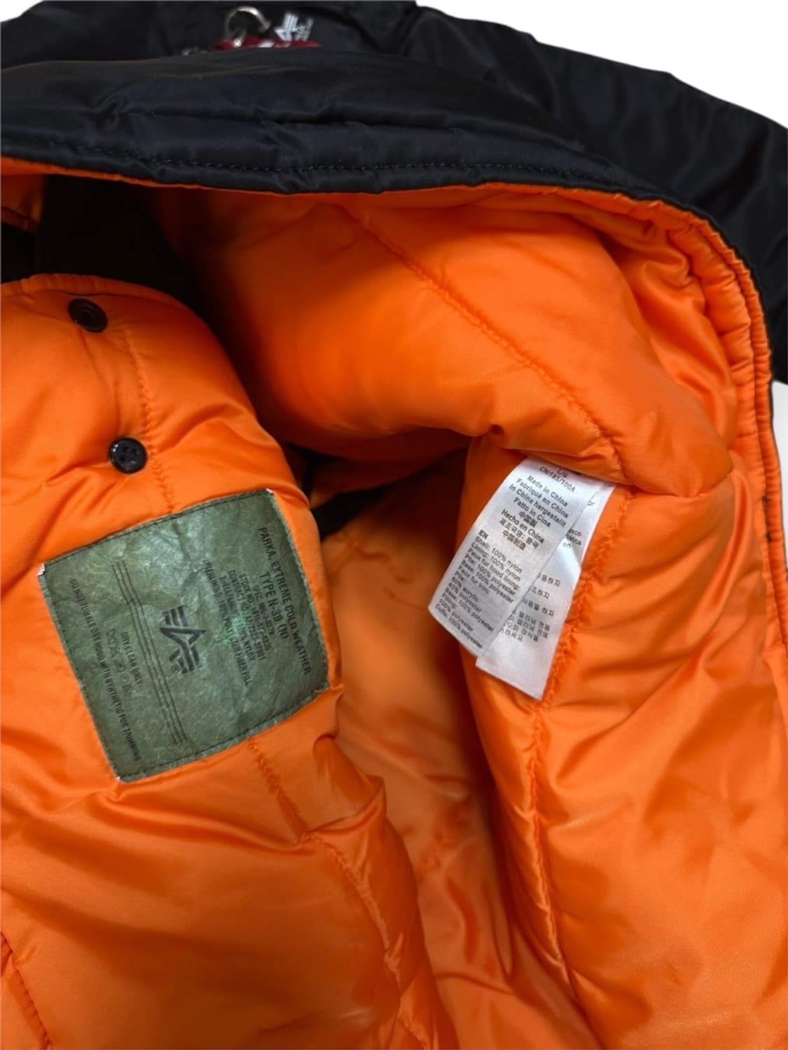 알파인더스트리 N3B 패딩 블랙 (L~2XL) 상품이미지9