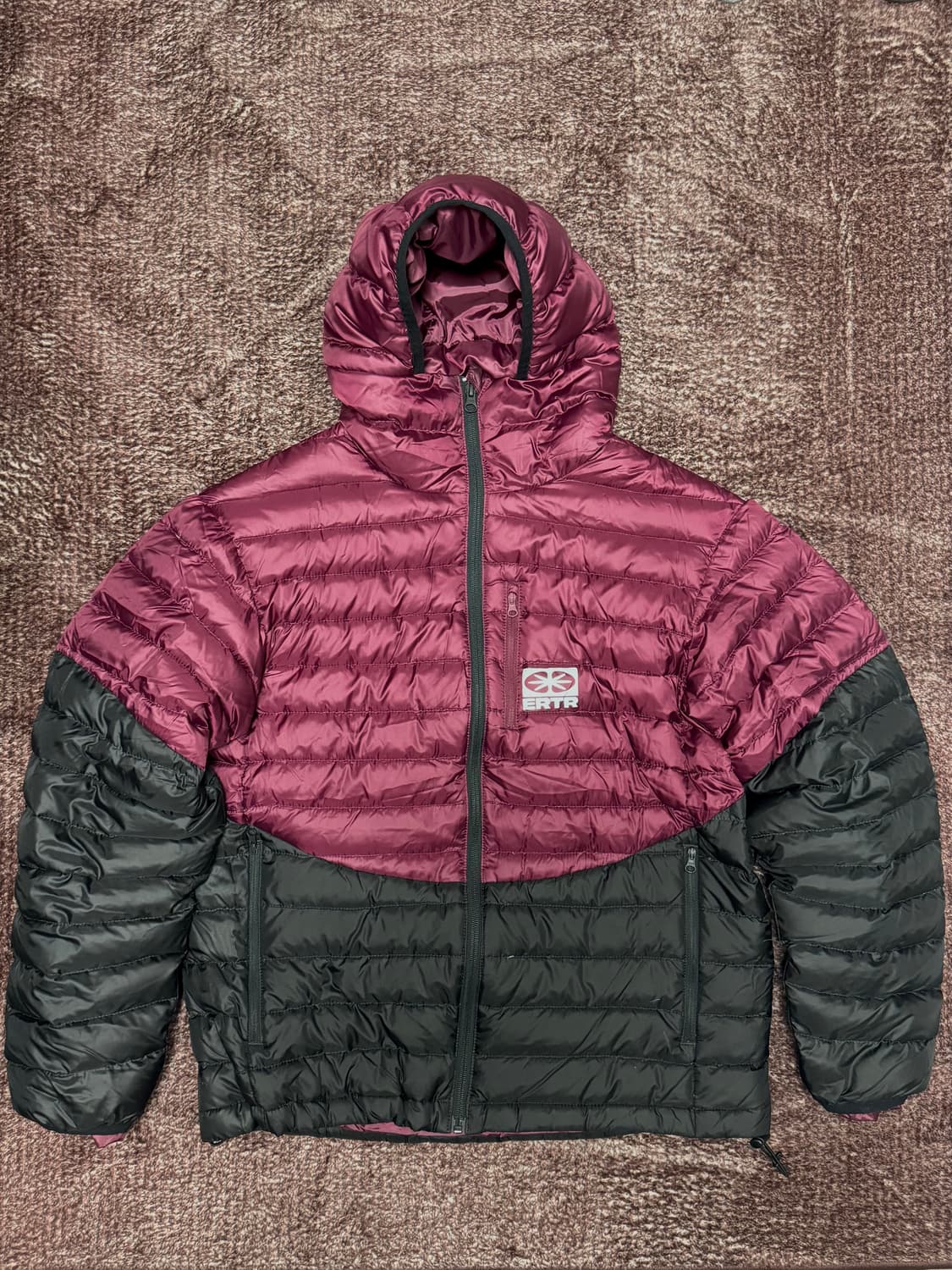 ERTR 투톤 라이트 다운 자켓 퍼플 S 상품이미지2