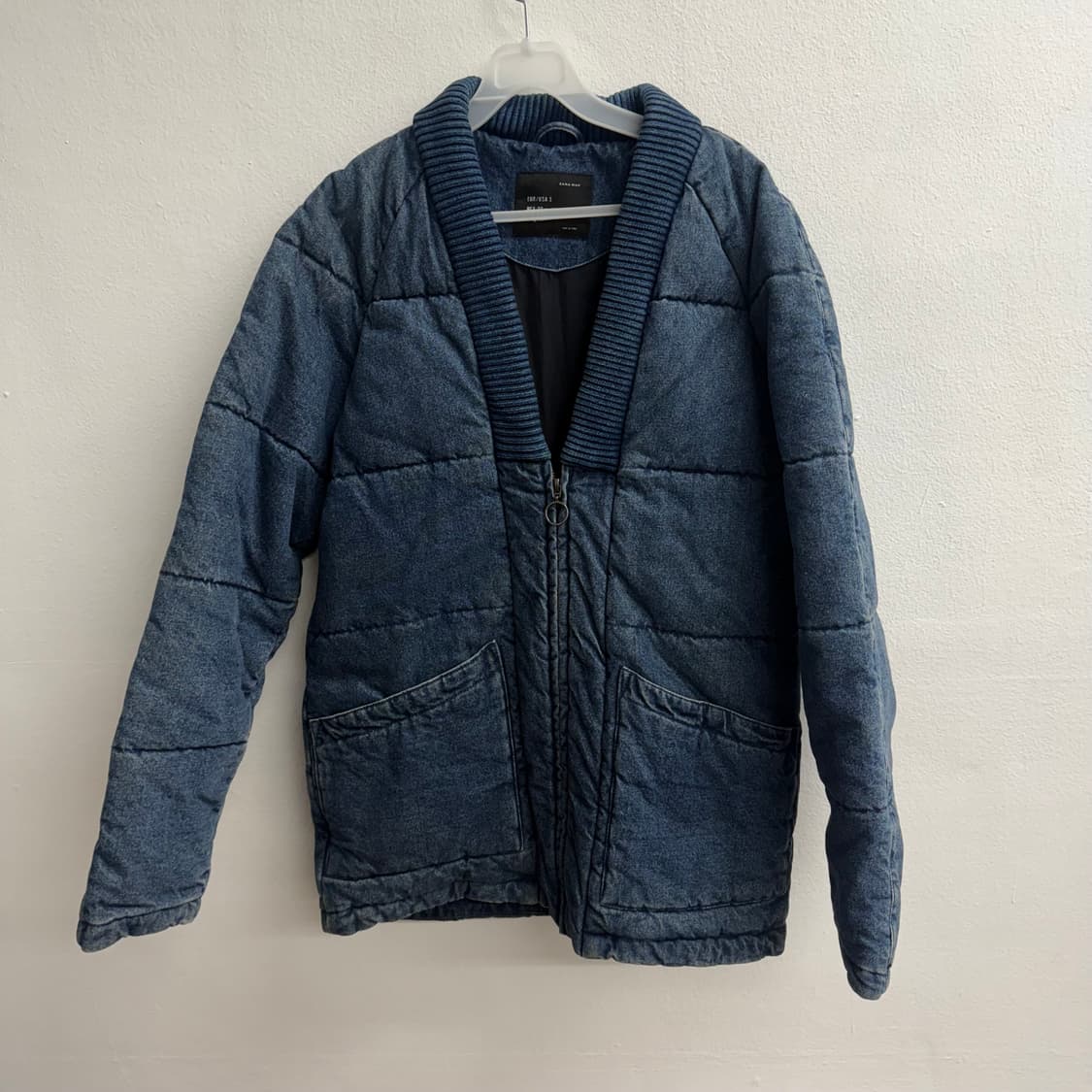 자라 ZARA 데님 패딩 블루종 S 상품이미지1