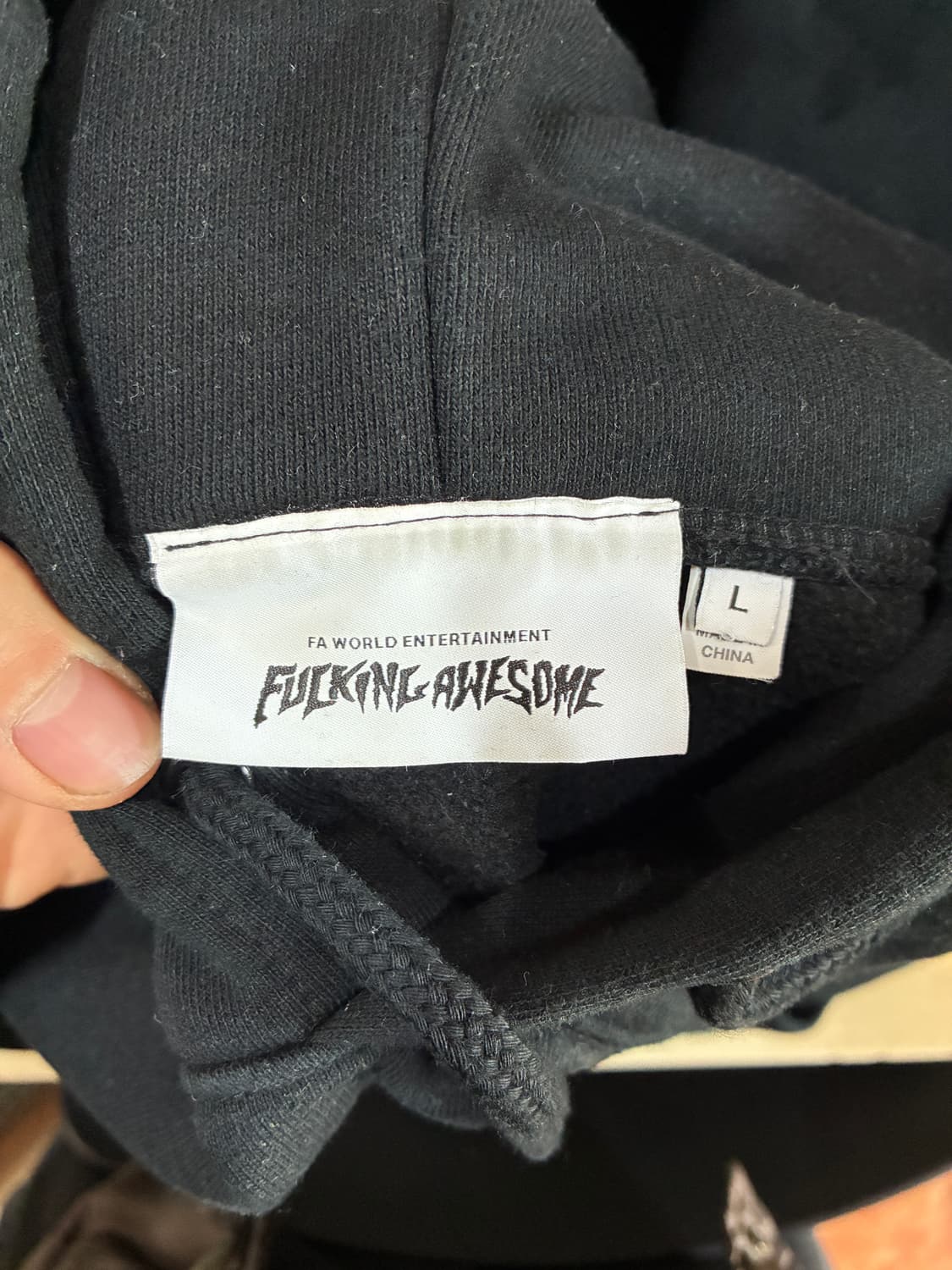 L) 퍼킹어썸 FA 에어플레인 후드티 블랙 상품이미지3