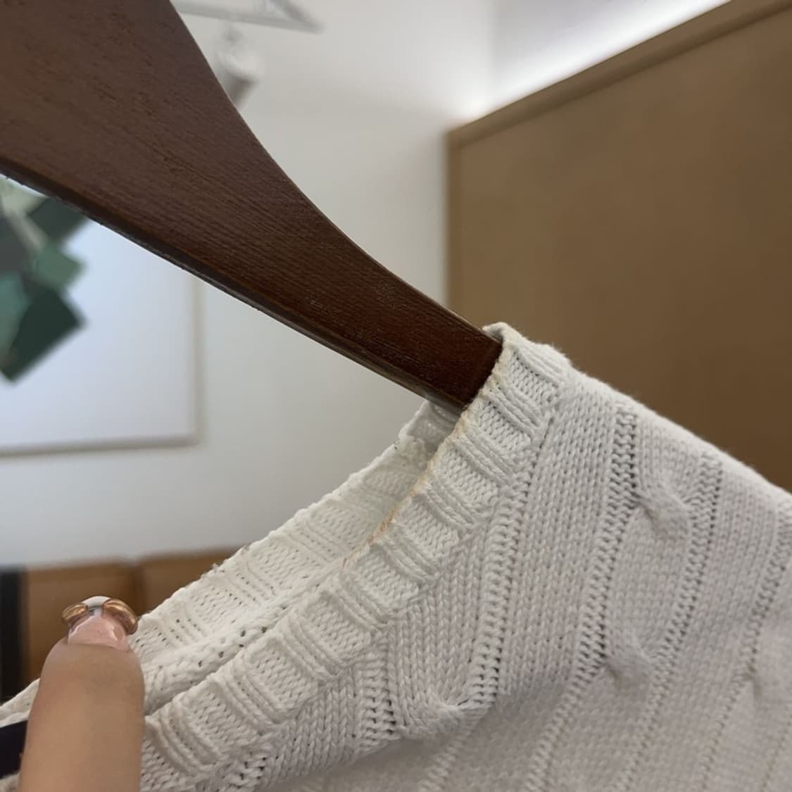 폴로 랄프로렌 모던 캐주얼 꽈배기 케이블 니트 M C07931 상품이미지7