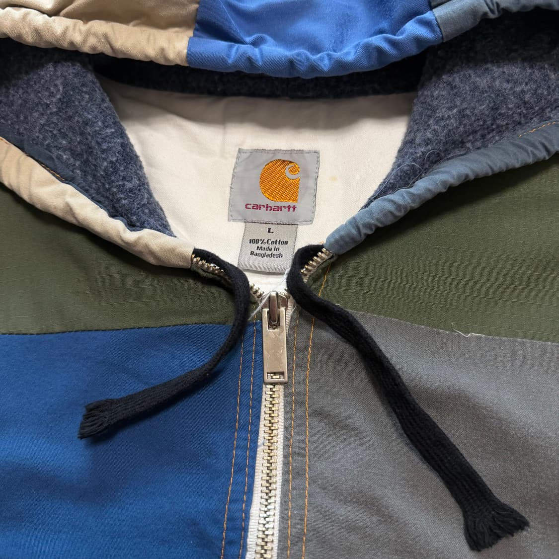 칼하트 컬러 블록 커스텀 후드자켓 상품이미지3