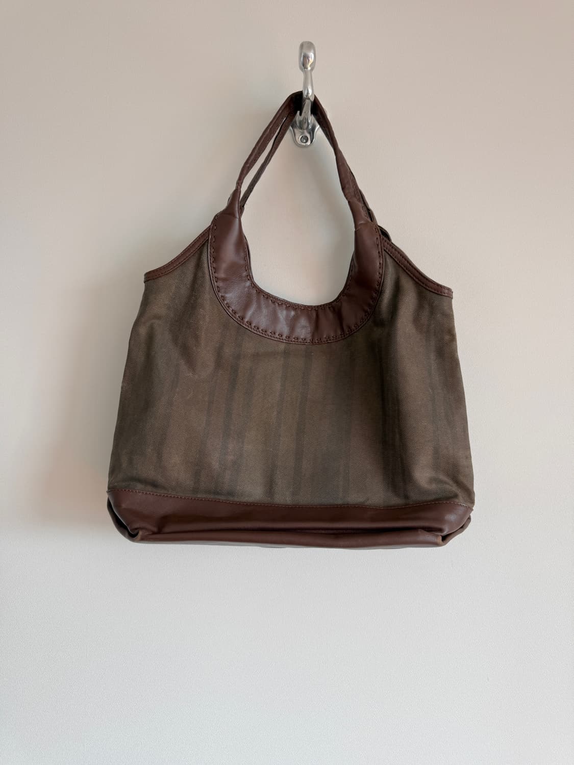 이새(isae) 코튼&레더 숄더백(큰 사이즈) 상품이미지1