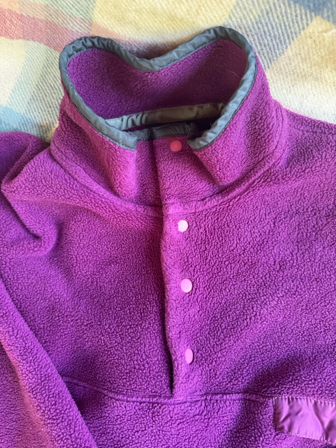 90s 파타고니아 신칠라 스냅-T 퍼플/그레이 자메이카 상품이미지3