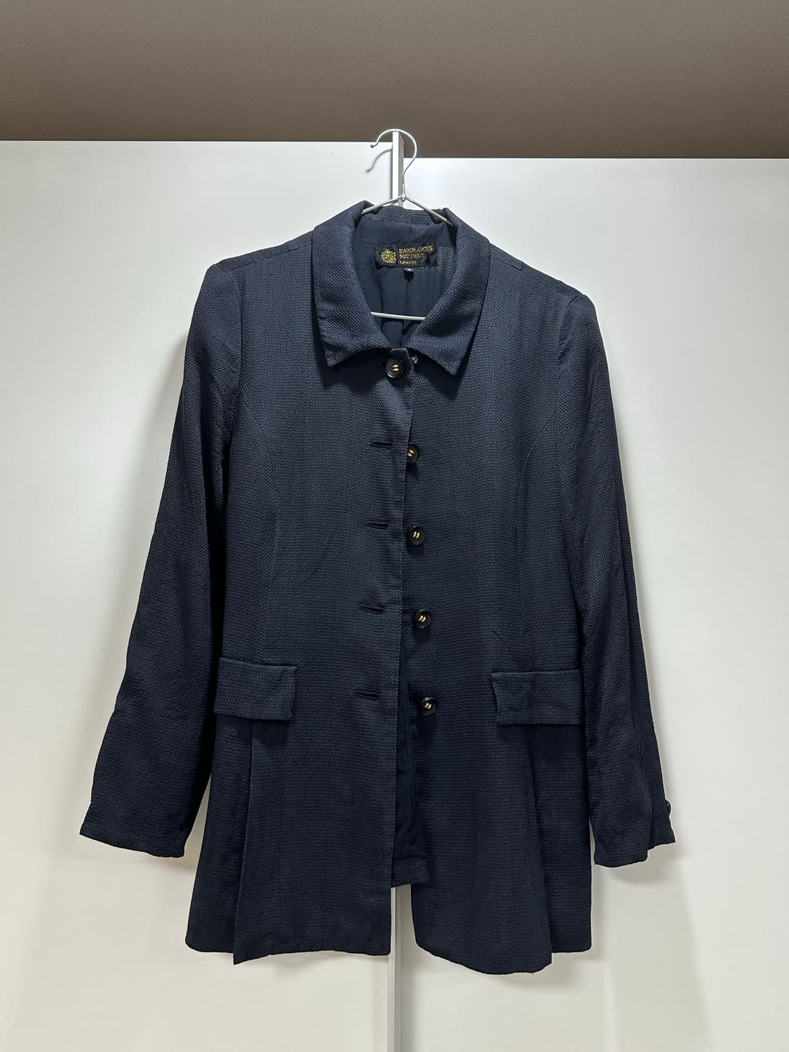 빈티지 네이비 린넨자켓 상품이미지1