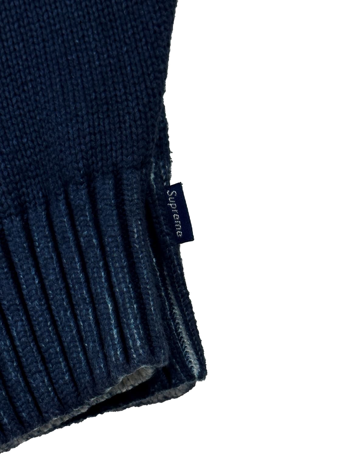 슈프림 프린트 워시드 스웨터 네이비 상품이미지4