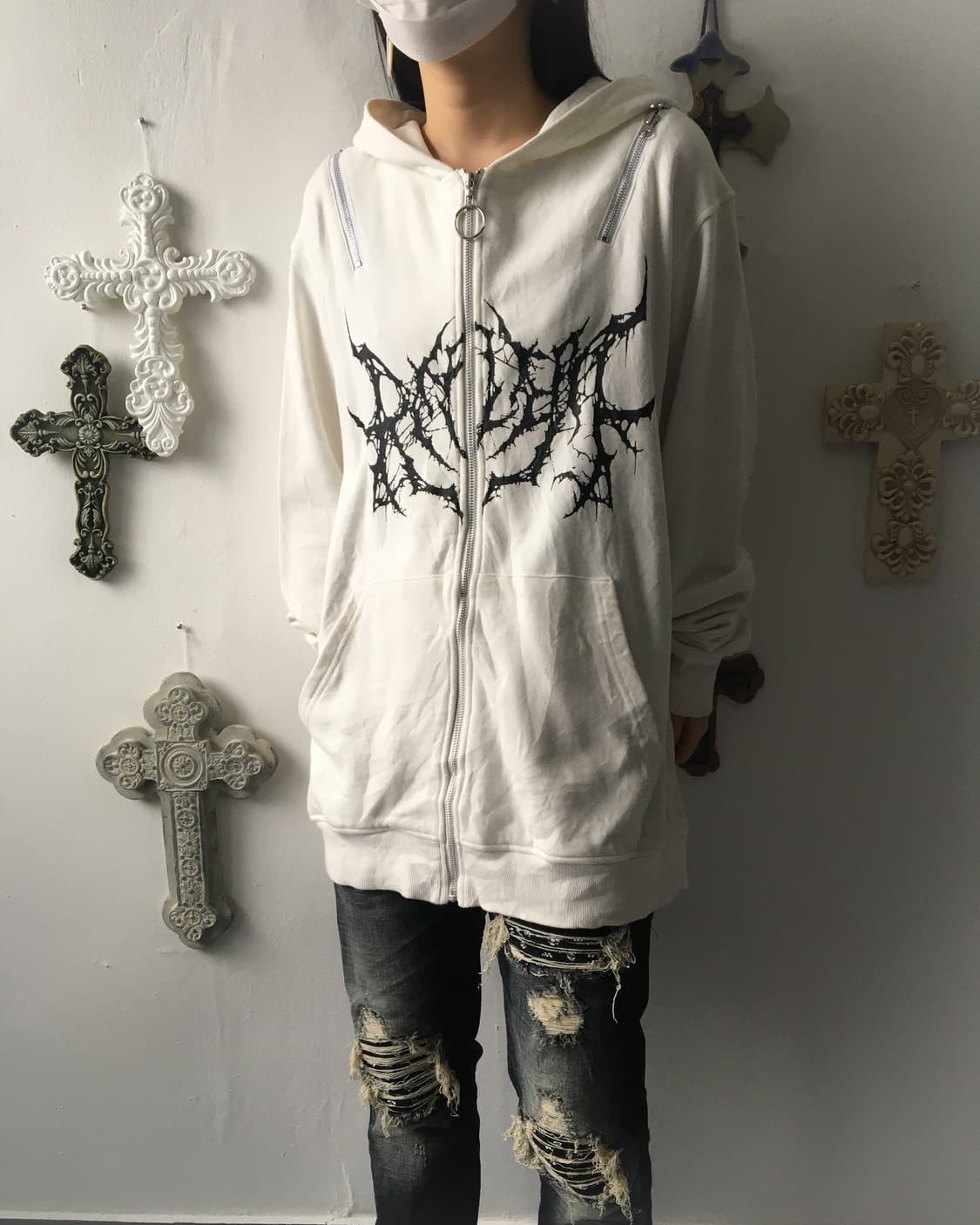 Reflem Devil Hood printing cut off hood  상품이미지9