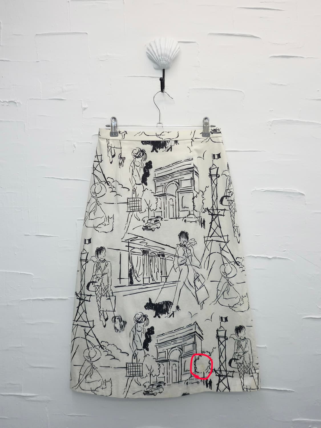 ink sketch midi skirt 상품이미지6