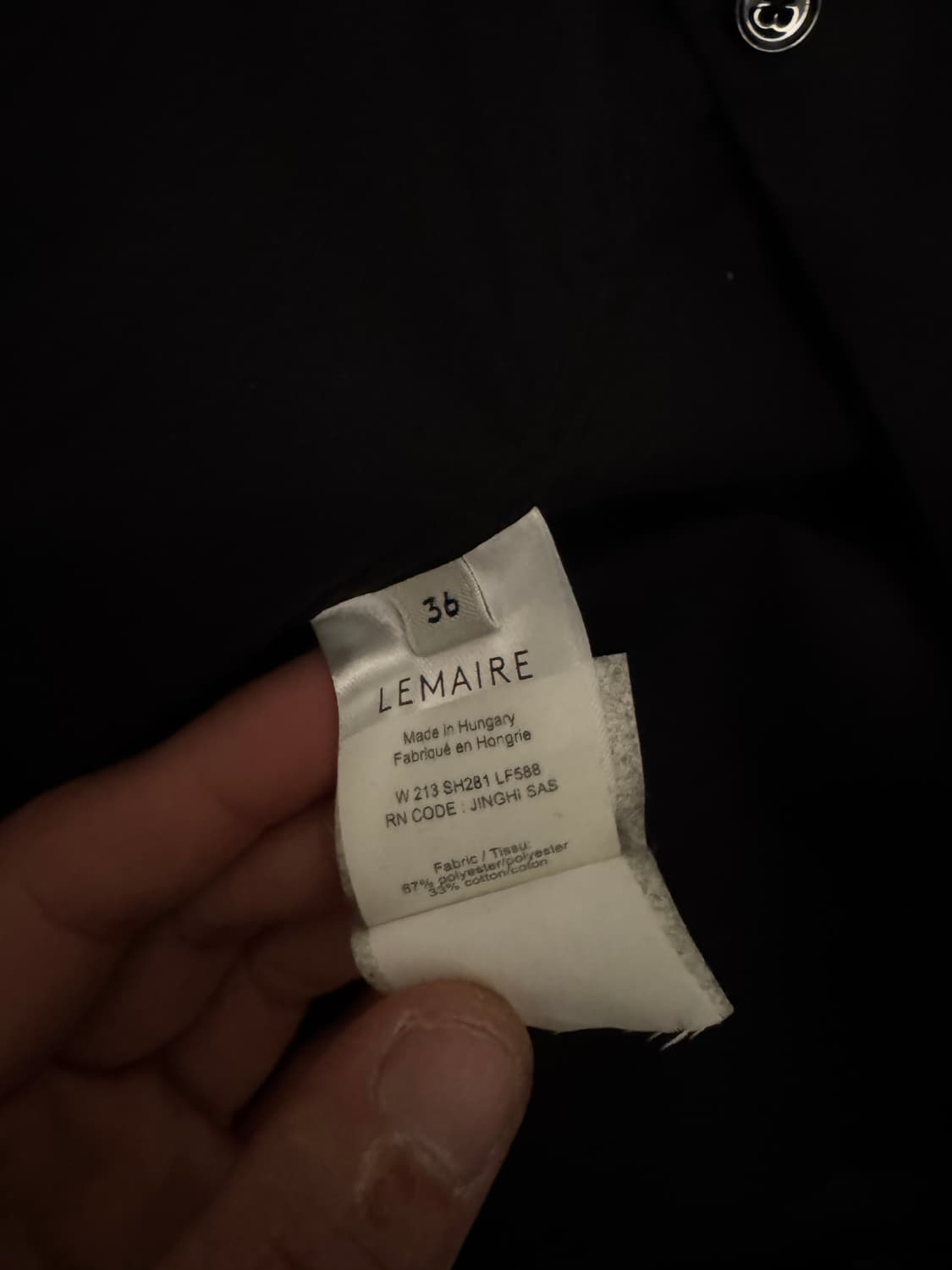 르메르 오버사이즈드 칼라리스 셔츠 (36/실측 남성100-105) 상품이미지7