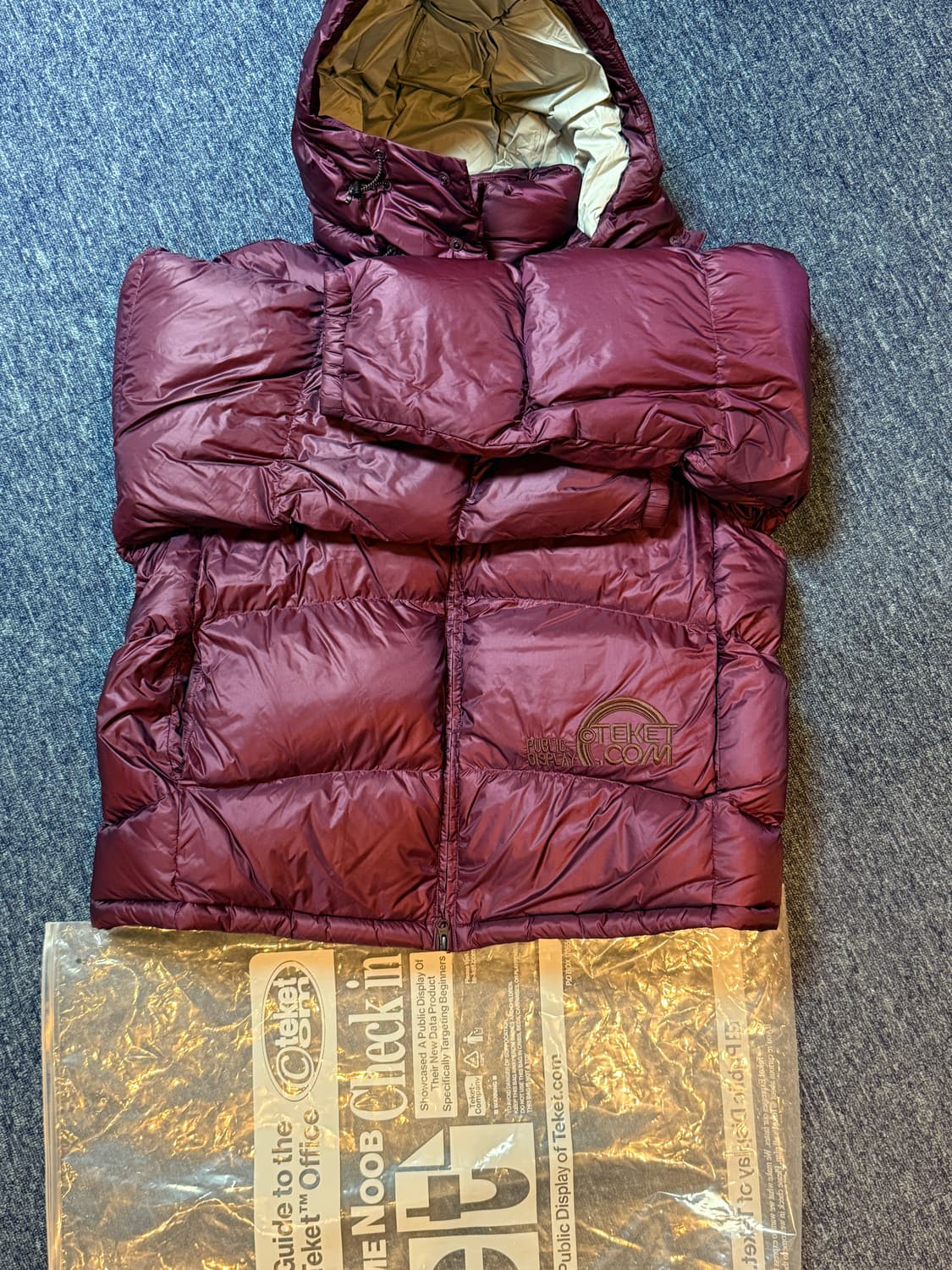 테켓 Warm Flex Down Jacket Purple 패딩 새상품 L 상품이미지8