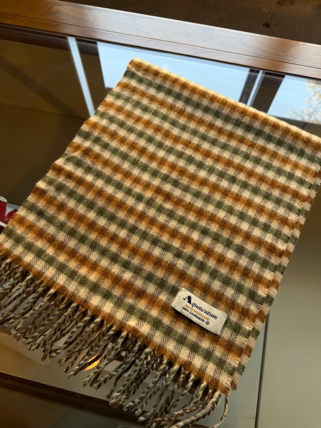 아쿠아스큐텀 캐시미어 머플러 상품이미지7