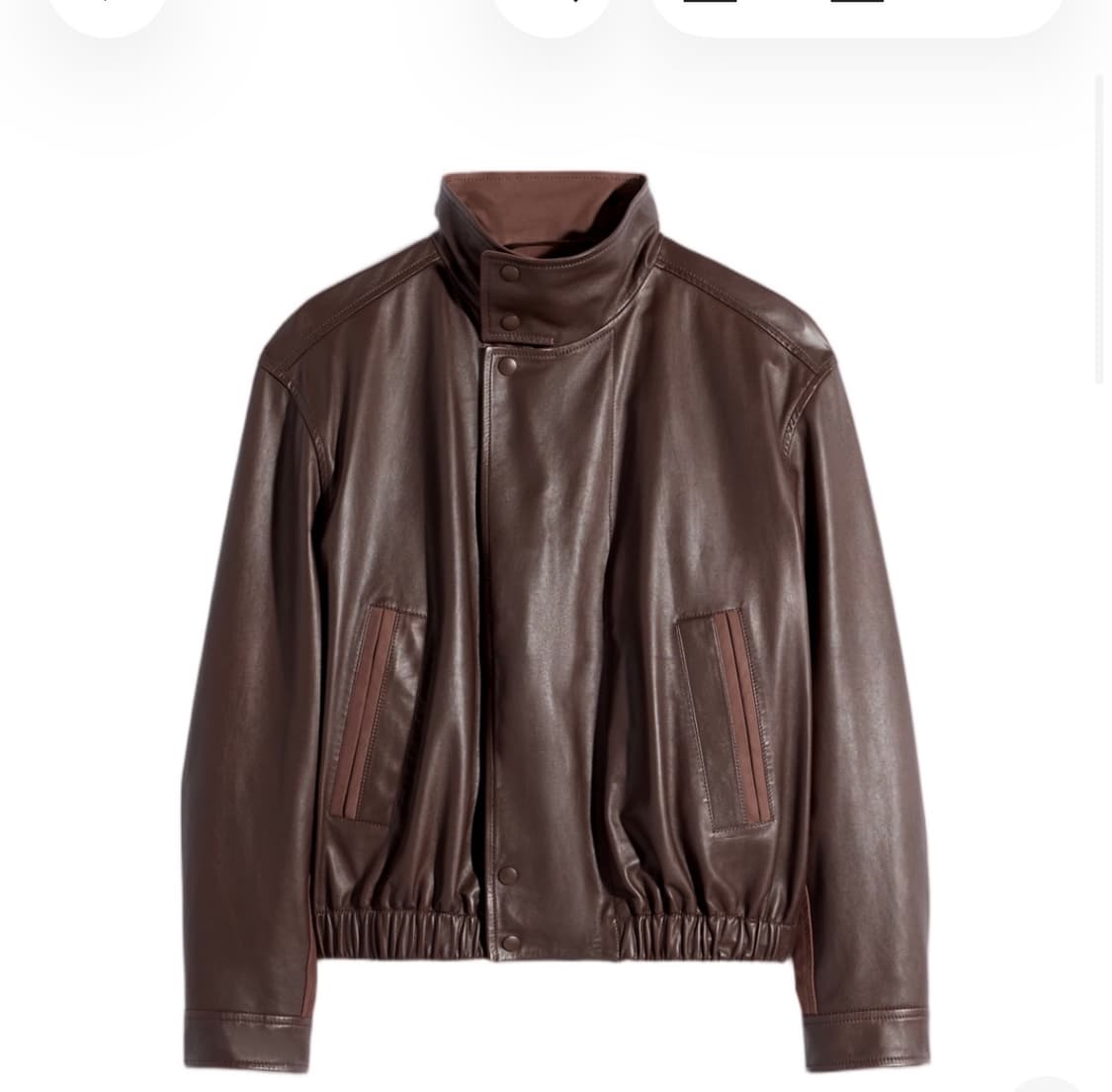 [L] 르메르 소프트 레더 블루종 페이퍼 카우 상품이미지1