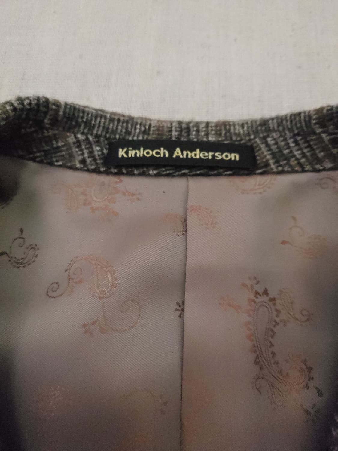 킨록앤더슨 체크 울 자켓 L 상품이미지3