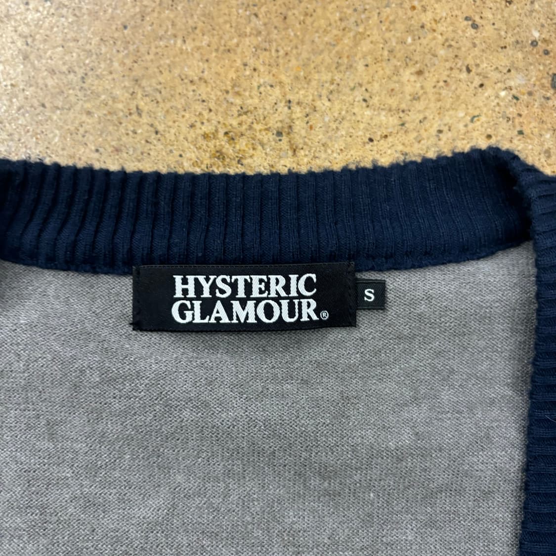 히스테릭글래머 그레이 패턴 브이넥 가디건 상품이미지4