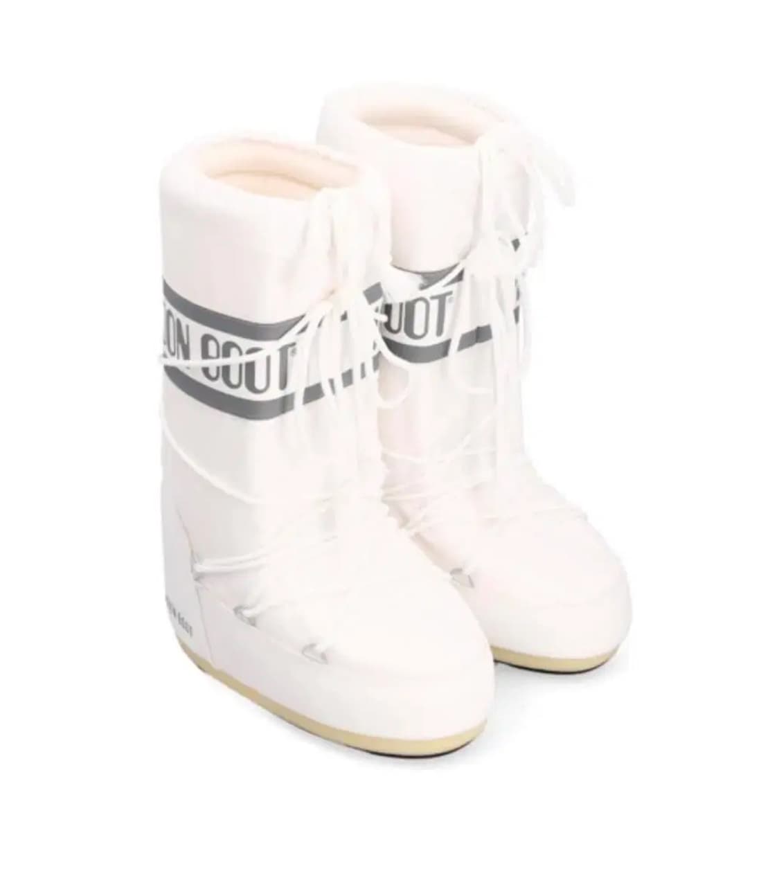 문부츠 아이콘 나일론 패딩 부츠 화이트 상품이미지1