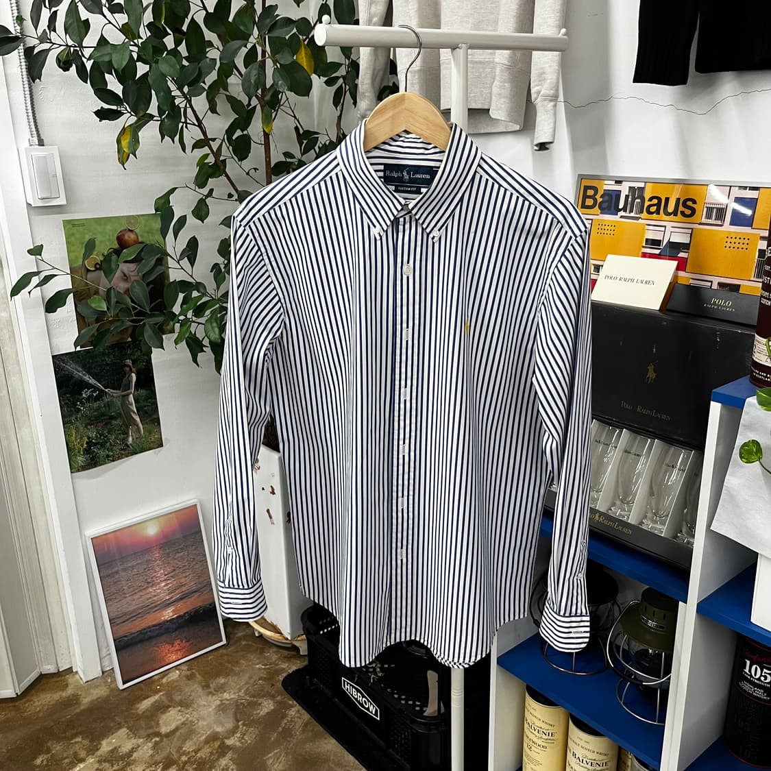 폴로랄프로렌 버튼다운 스트라이프 셔츠 L 상품이미지1