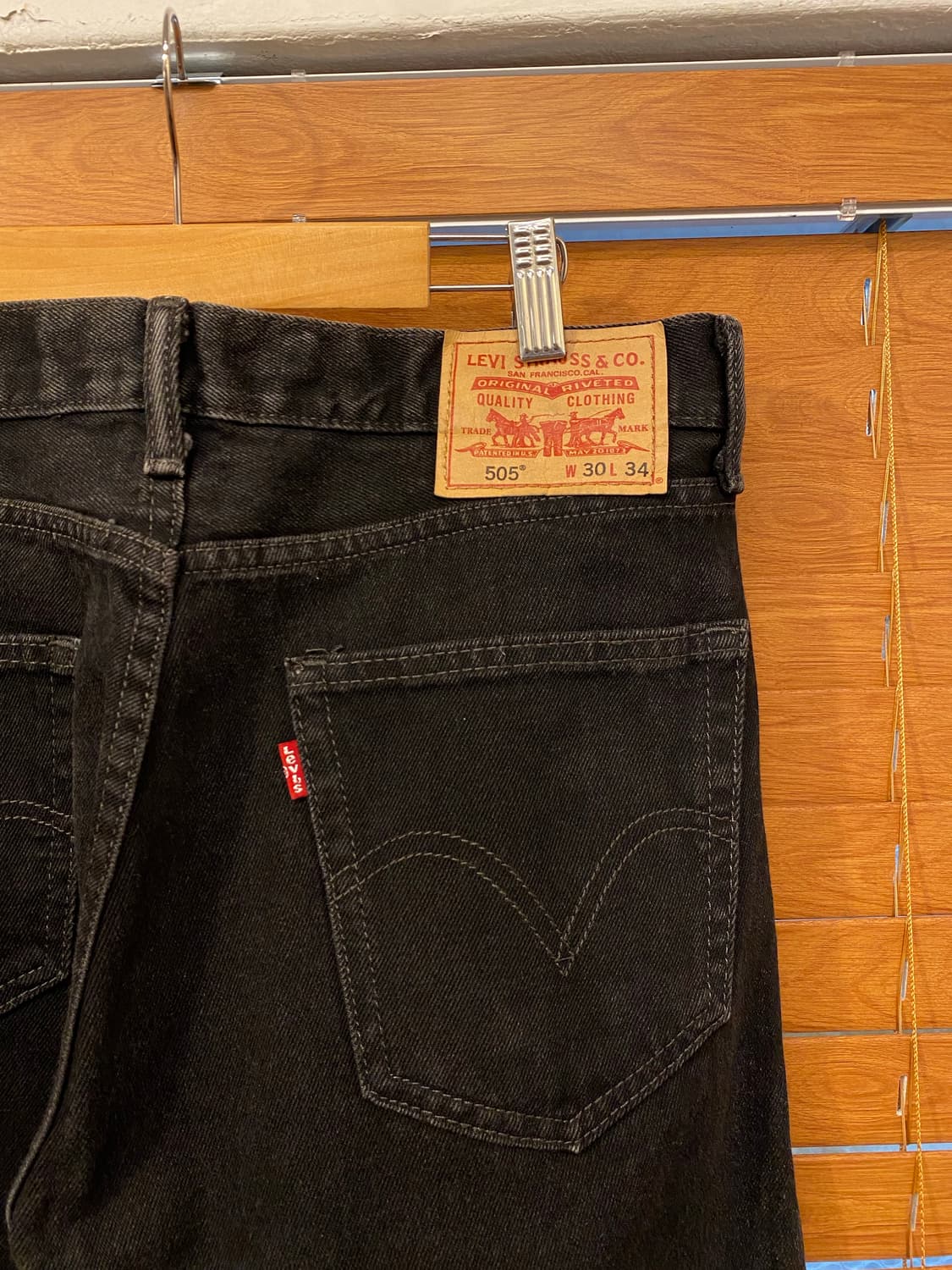 빈티지 리바이스 505 흑청 31inch 상품이미지3