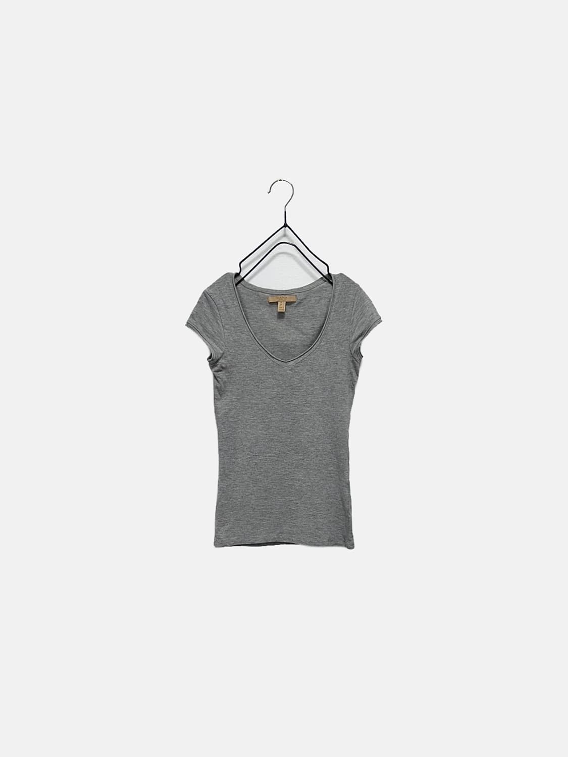 자라 zara 브이넥 반팔티셔츠 상품이미지1