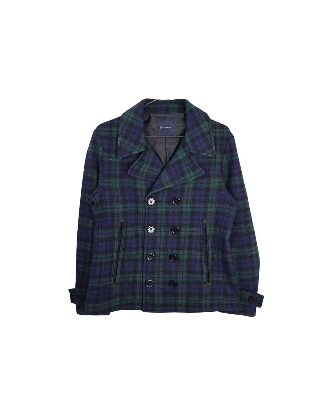 Jpn Wool Check Double-Breasted Coat 상품이미지4