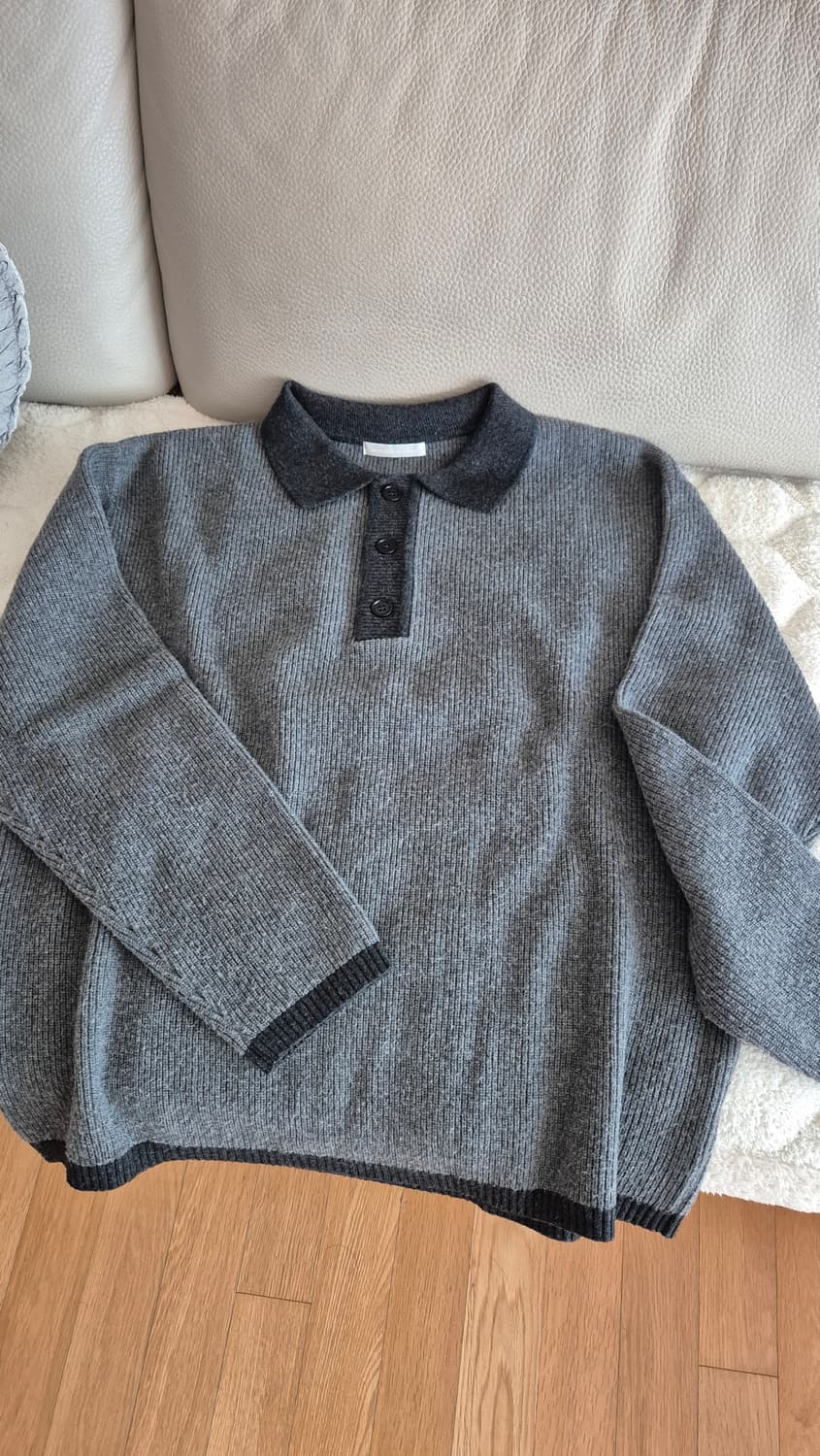 월스와일무브먼트 캐시미어 카라니트 차콜 1사이즈 상품이미지1