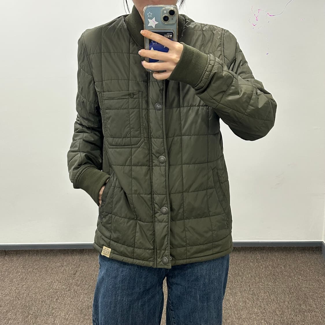 True religion 트루릴리젼 카키 퀼팅 경량패딩  상품이미지2