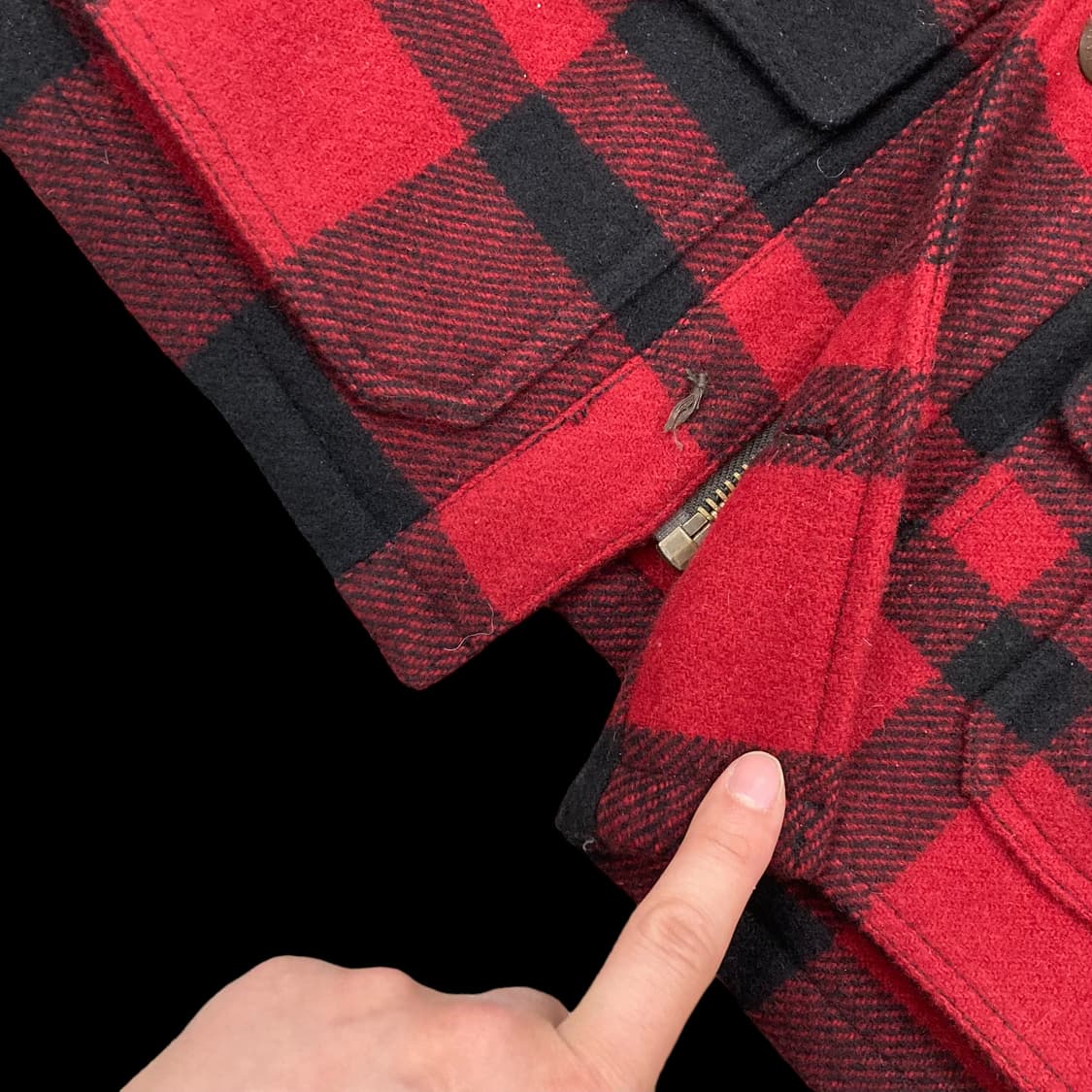 폴로랄프로렌 타탄 체크 카키 퀼팅 숏 자켓 상품이미지4