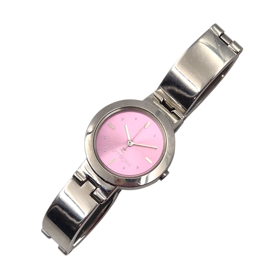 90s 꾸레쥬 스페이지 에이지 핑크 손목시계 상품이미지1