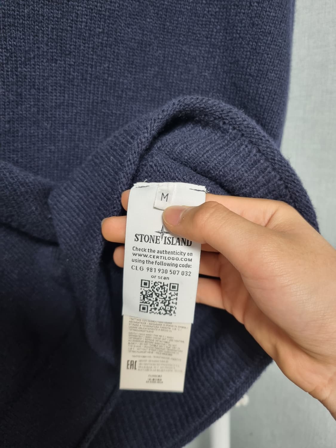 스톤아일랜드 네이비 니트 상품이미지5