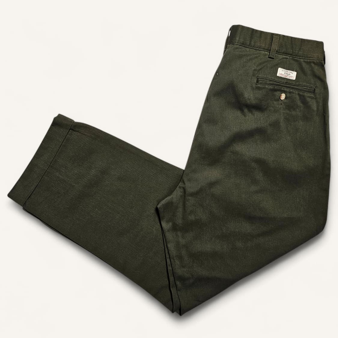 [35][폴로 랄프로렌] 90's 하몬드 투플리츠 클래식 치노팬츠 상품이미지3