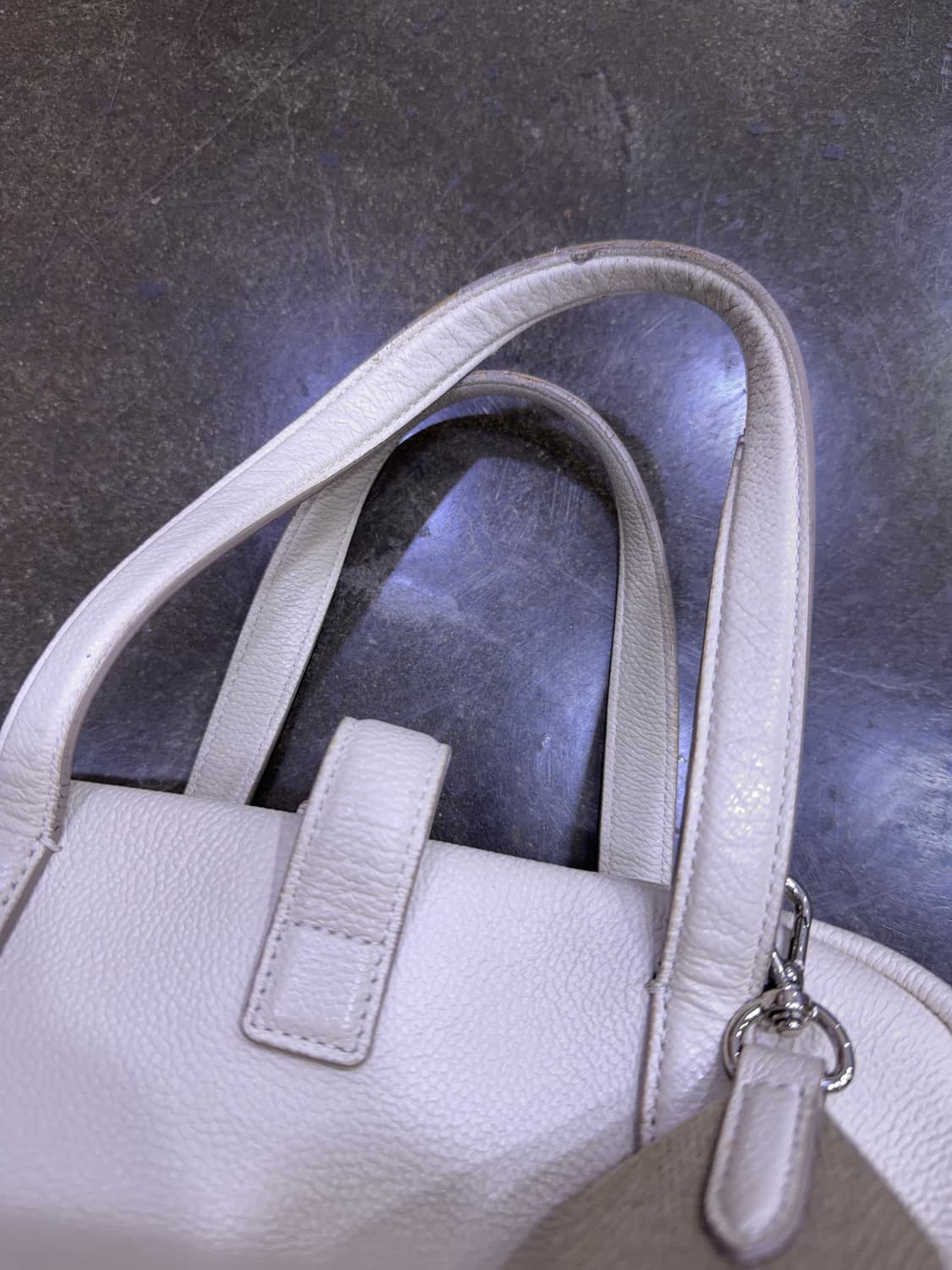 분크 토크 토트백 화이트 S 스트랩 상품이미지6