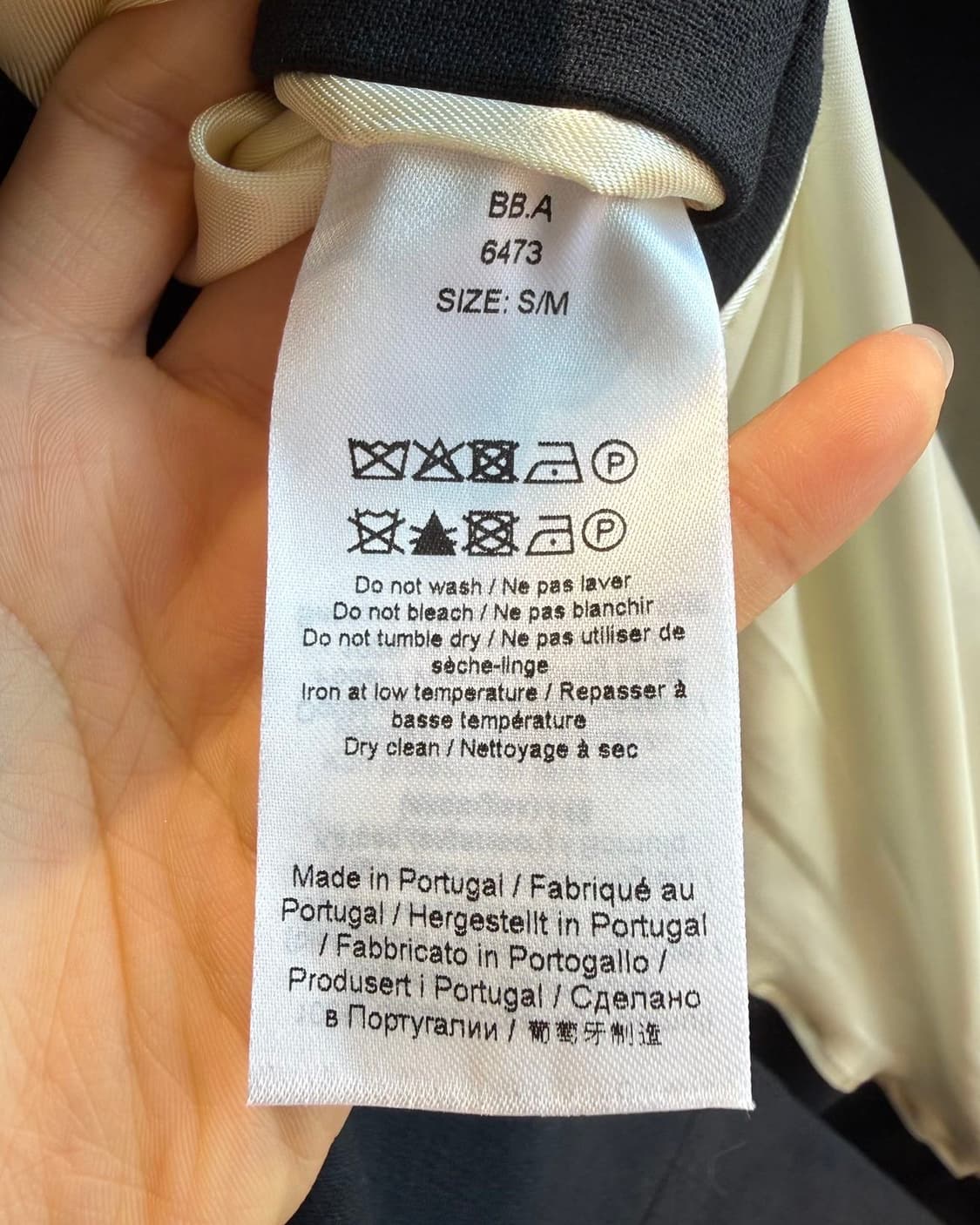 가니 블랙 코튼 수팅 오버사이즈 블레이저 자켓  상품이미지9