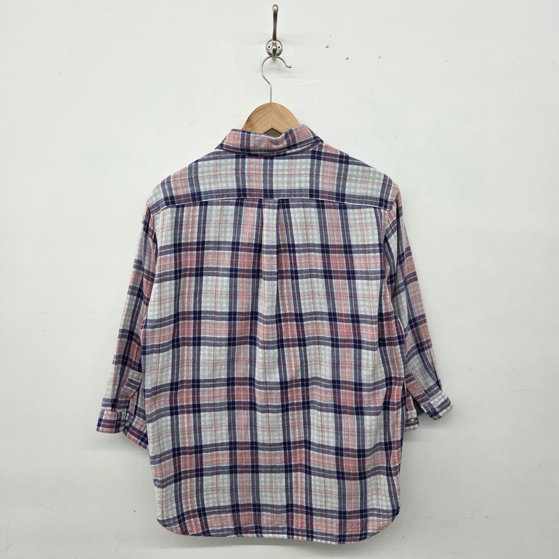 빔즈 체크 7부 셔츠 여XL 상품이미지5