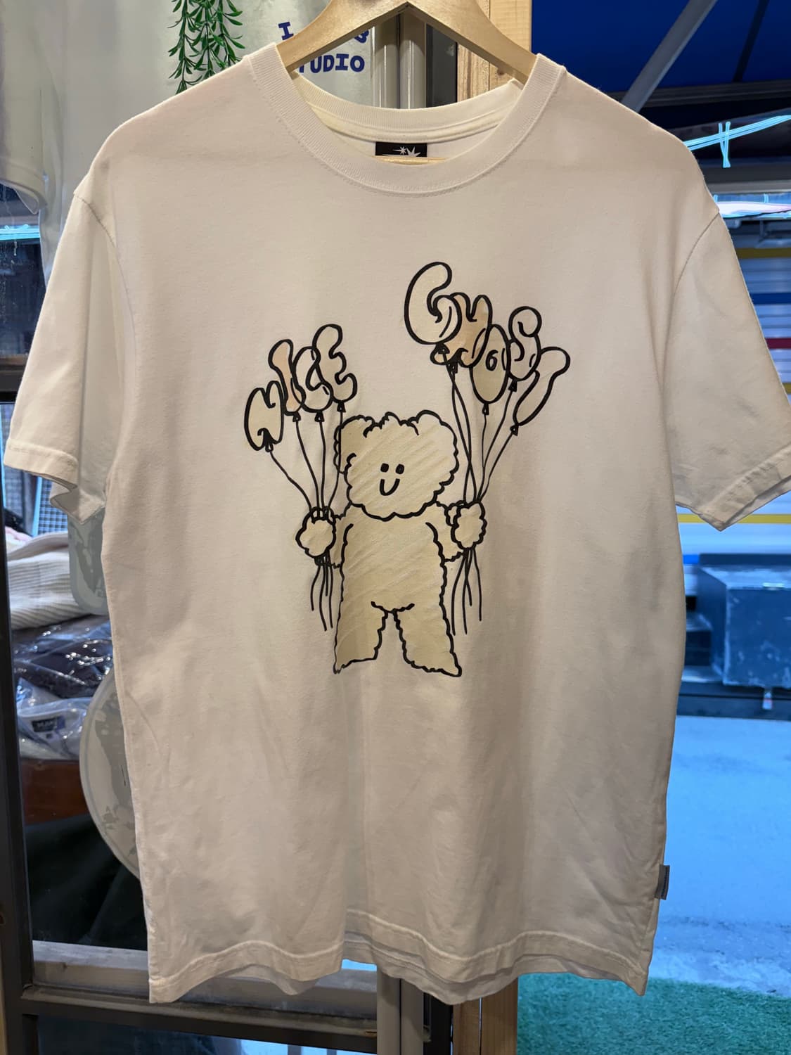 나이스고스트클럽 프린팅 화이트 반팔티 상품이미지1