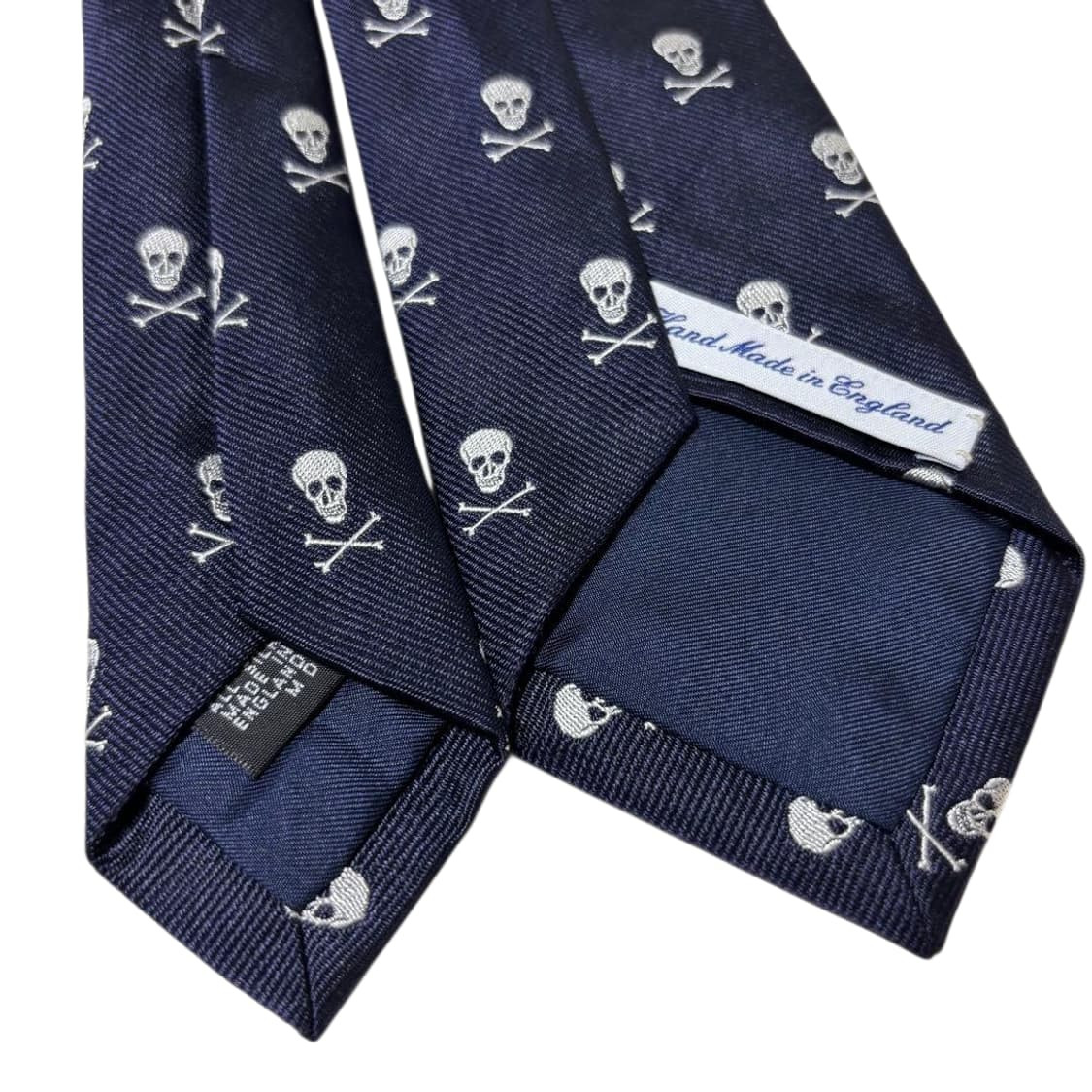 드레익스 바니즈뉴욕 콜라보 스컬패턴 실크 넥타이 상품이미지2