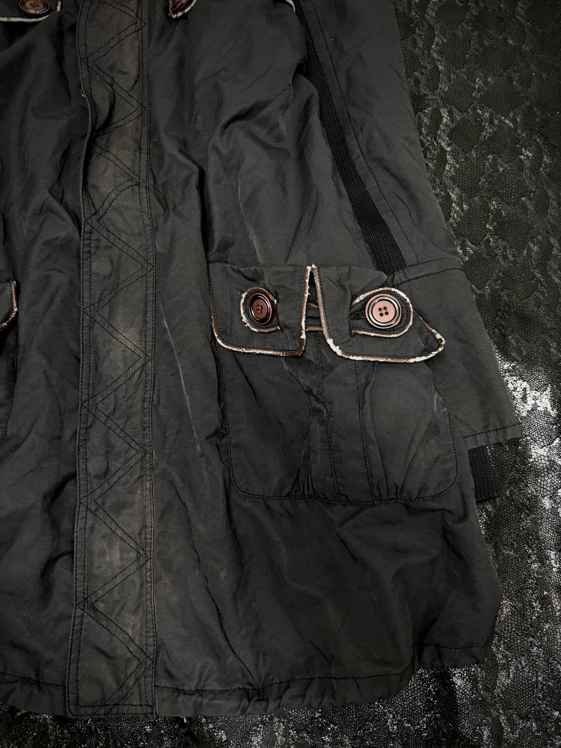 “Vintage” Y2K&GrungeMood Over- Fur Hoodi 상품이미지7